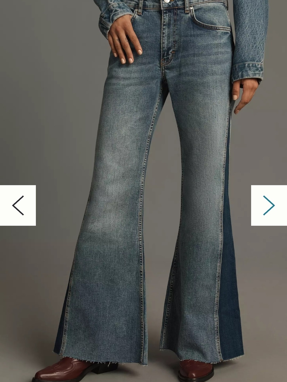 Anthropologie Pilcro Peirced Flare Wide-Leg Jeans